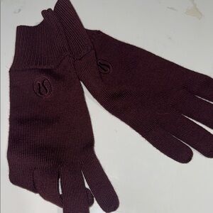 Warm Revelations Maroon Gloves